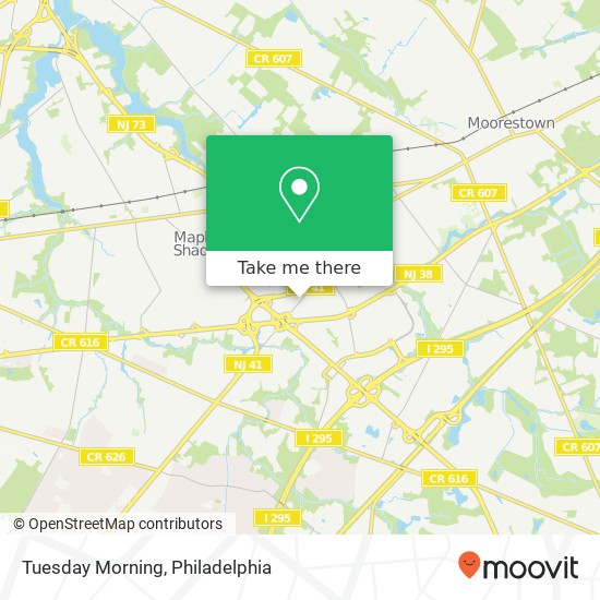 Mapa de Tuesday Morning