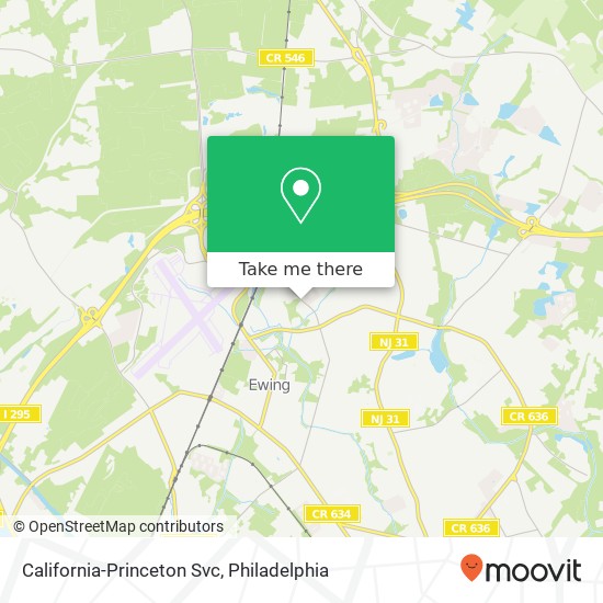 Mapa de California-Princeton Svc