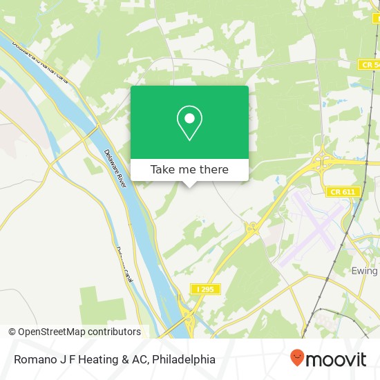 Romano J F Heating & AC map