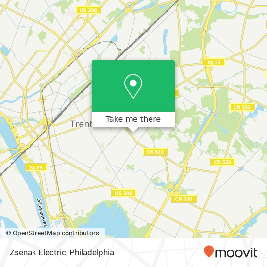 Zsenak Electric map