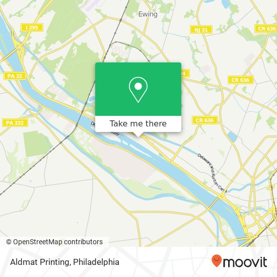 Mapa de Aldmat Printing