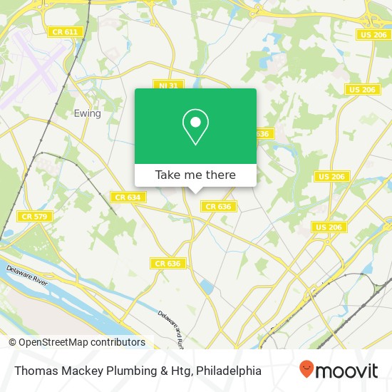 Mapa de Thomas Mackey Plumbing & Htg