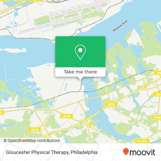 Gloucester Physical Therapy map