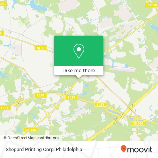 Shepard Printing Corp map