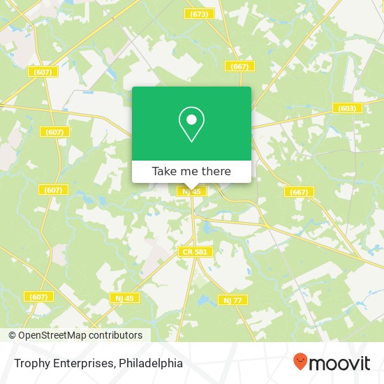 Trophy Enterprises map