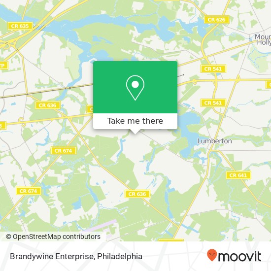 Mapa de Brandywine Enterprise