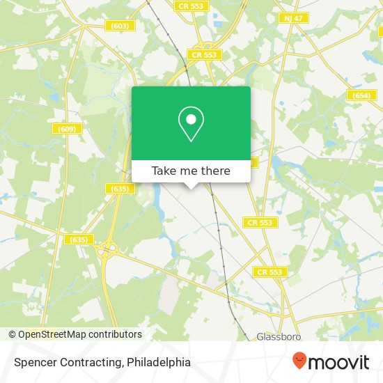 Spencer Contracting map