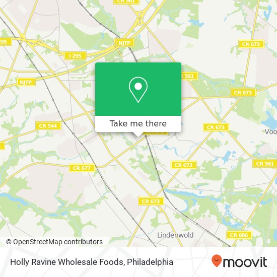 Mapa de Holly Ravine Wholesale Foods