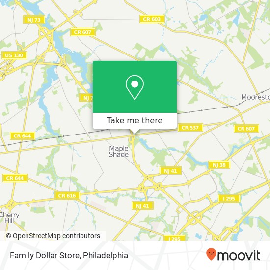 Mapa de Family Dollar Store