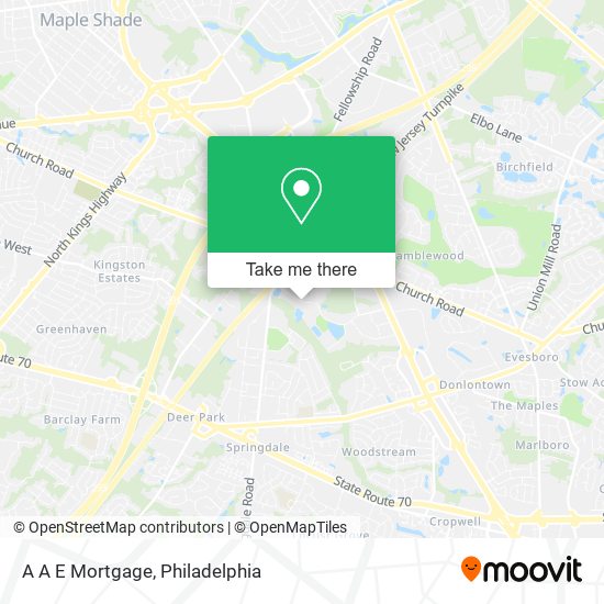 Mapa de A A E Mortgage