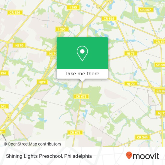 Mapa de Shining Lights Preschool