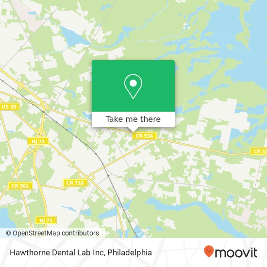 Mapa de Hawthorne Dental Lab Inc