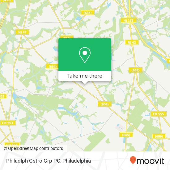 Mapa de Philadlph Gstro Grp PC