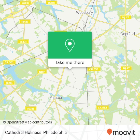 Cathedral Holiness map