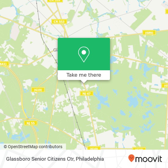 Mapa de Glassboro Senior Citizens Ctr
