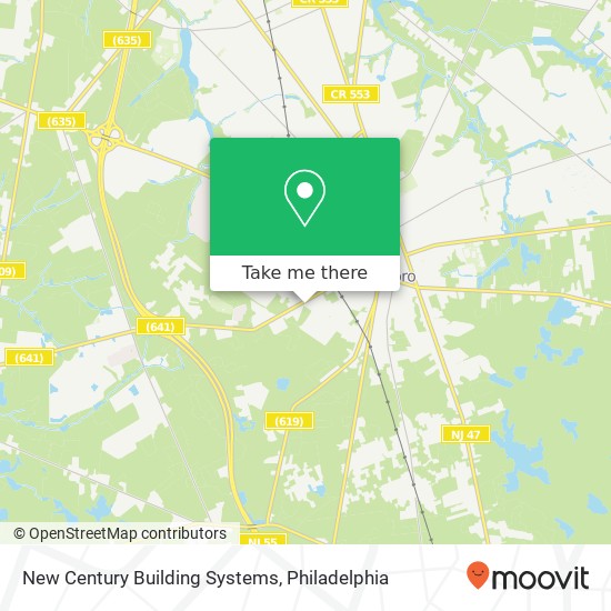 New Century Building Systems map