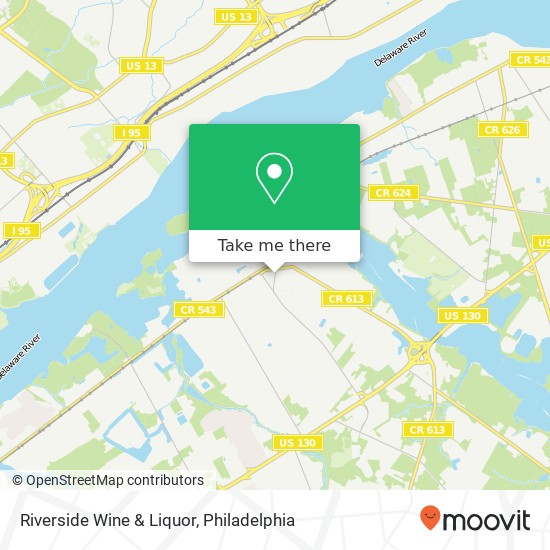 Mapa de Riverside Wine & Liquor