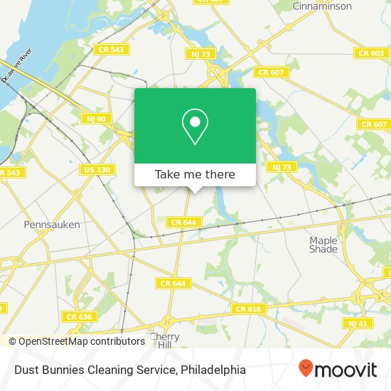 Mapa de Dust Bunnies Cleaning Service