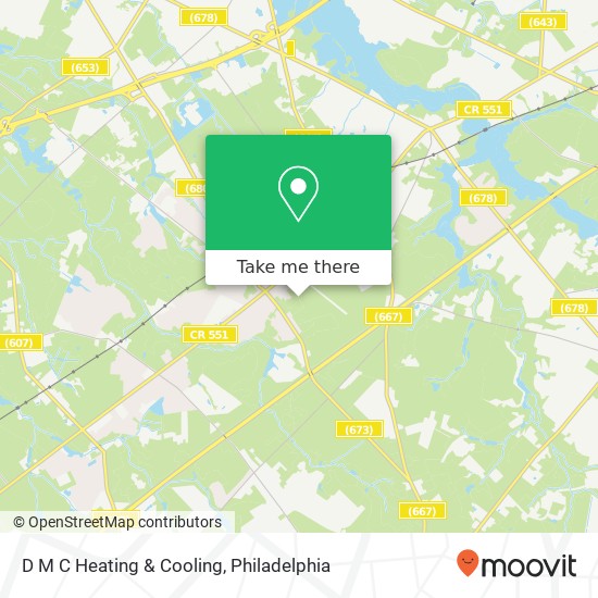 D M C Heating & Cooling map