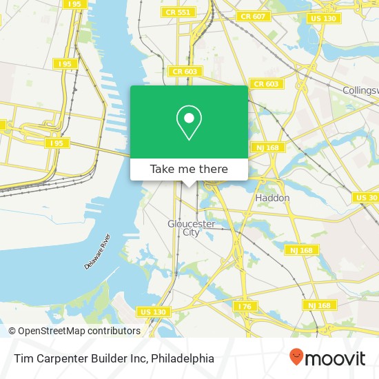 Tim Carpenter Builder Inc map