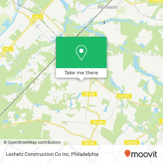 Mapa de Leshetz Construction Co Inc