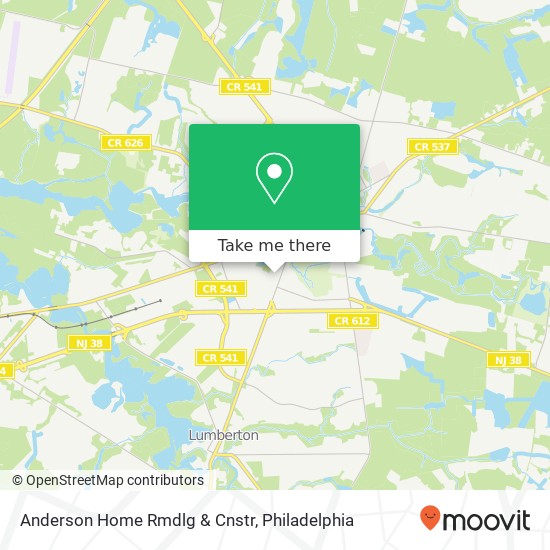 Mapa de Anderson Home Rmdlg & Cnstr