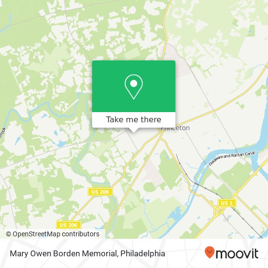 Mary Owen Borden Memorial map