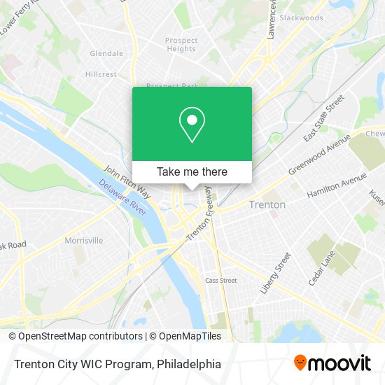 Trenton City WIC Program map