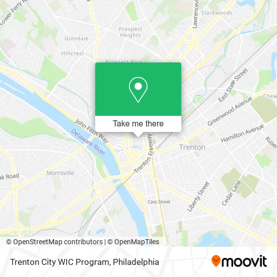 Trenton City WIC Program map