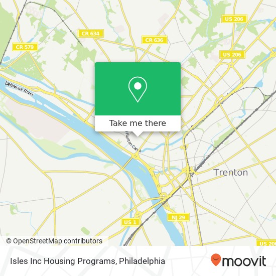 Isles Inc Housing Programs map