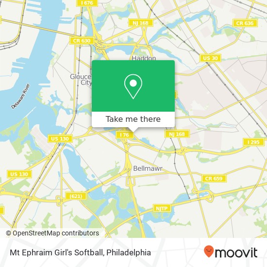 Mt Ephraim Girl's Softball map