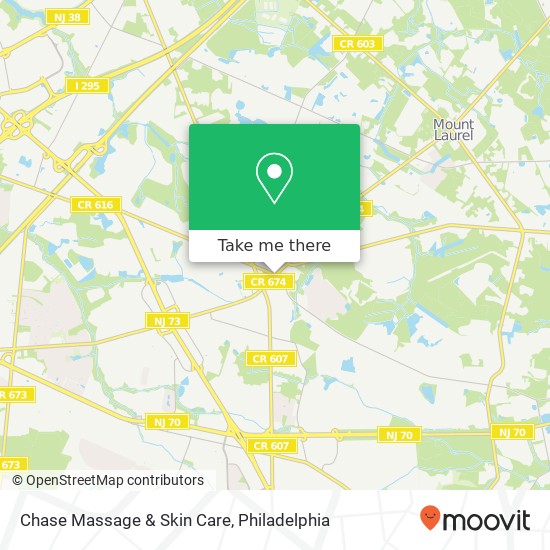 Chase Massage & Skin Care map