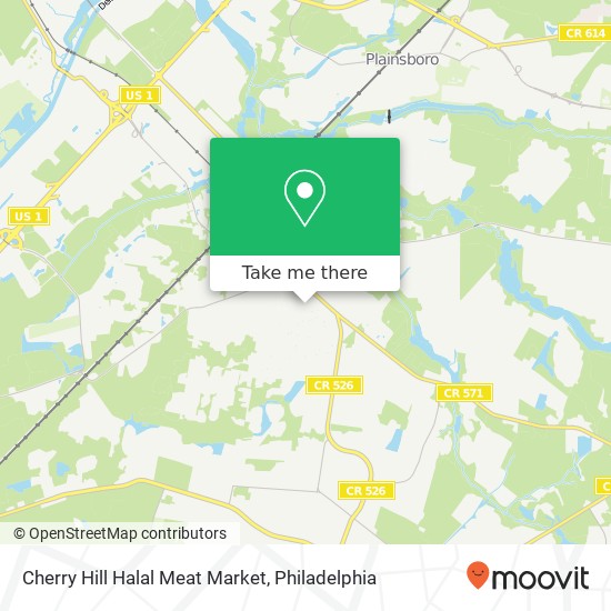 Mapa de Cherry Hill Halal Meat Market