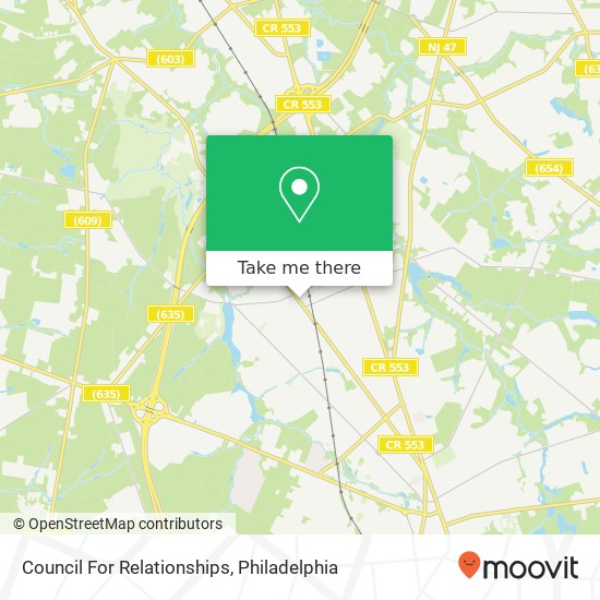 Council For Relationships map