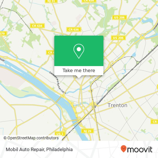 Mobil Auto Repair map