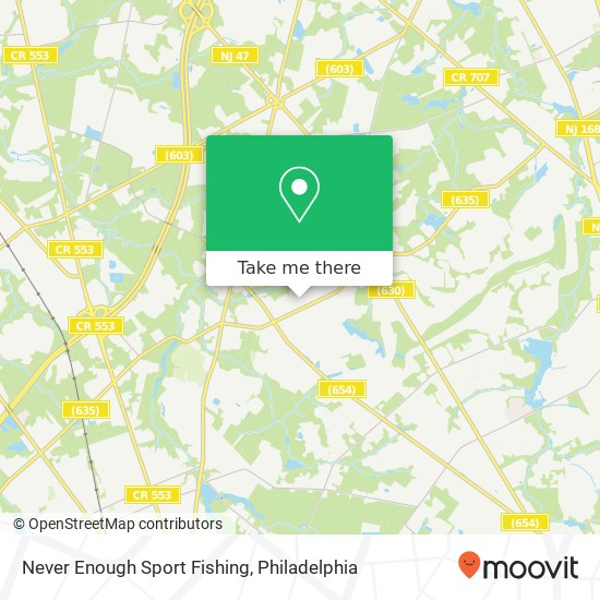 Mapa de Never Enough Sport Fishing