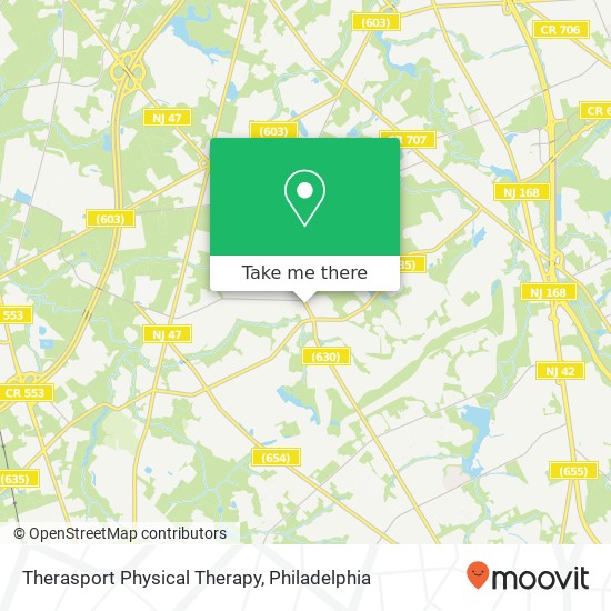 Therasport Physical Therapy map