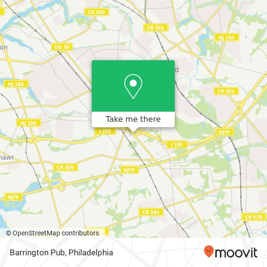 Mapa de Barrington Pub