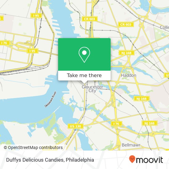 Duffys Delicious Candies map