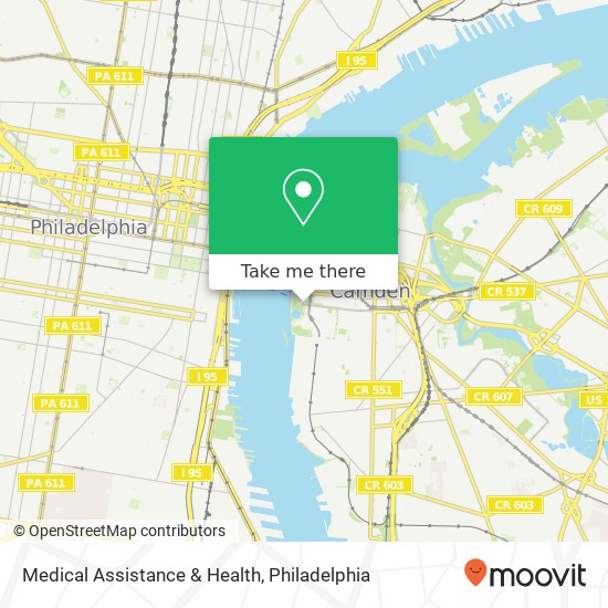 Mapa de Medical Assistance & Health