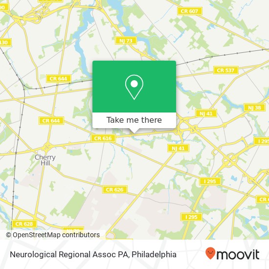 Neurological Regional Assoc PA map