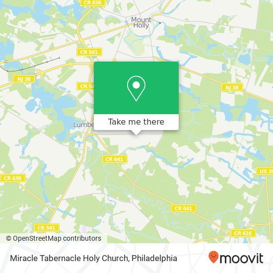 Miracle Tabernacle Holy Church map