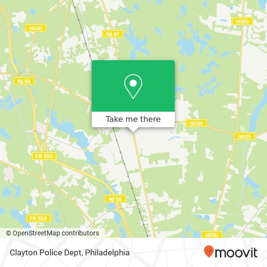 Mapa de Clayton Police Dept