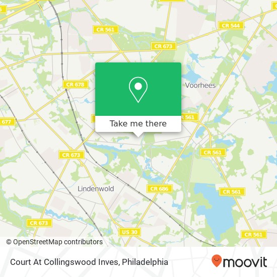 Mapa de Court At Collingswood Inves