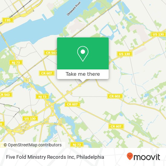 Mapa de Five Fold Ministry Records Inc