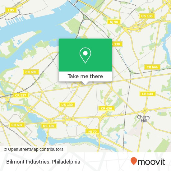 Bilmont Industries map