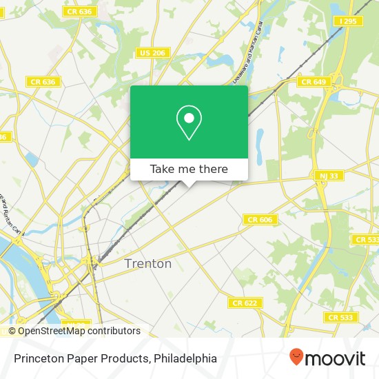 Mapa de Princeton Paper Products