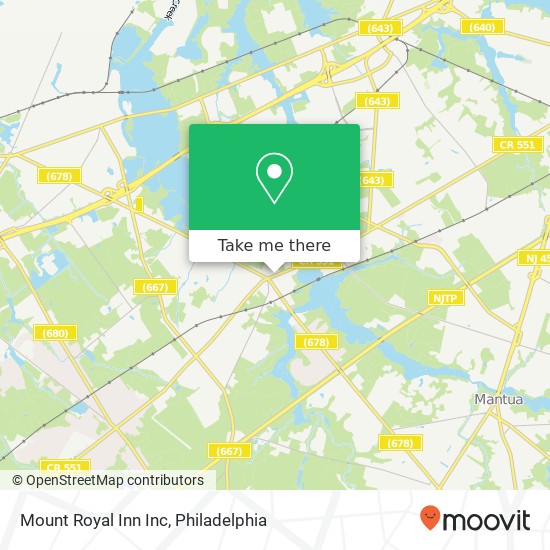 Mapa de Mount Royal Inn Inc