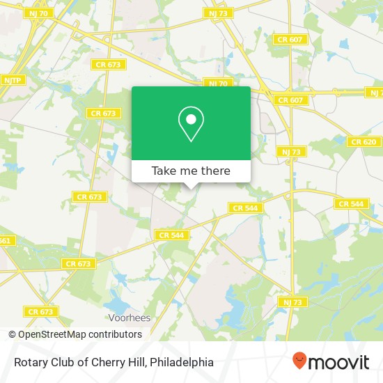 Rotary Club of Cherry Hill map