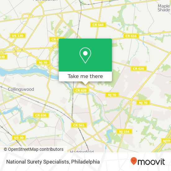 National Surety Specialists map